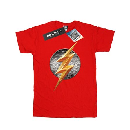 DC Comics Boys Justice League Movie Flash Emblem T-Shirt 5-6 år