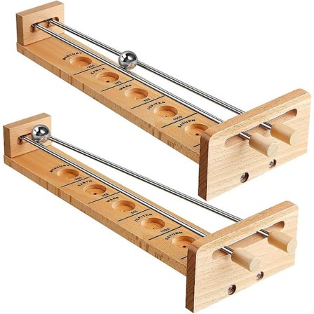 2 Sæt Træ Bordspil Klassiske Bordspil Stål Kugle Bordspil Intelligent Balance Kugle Retro Legetøj Til Teenagere Voksne [DmS]