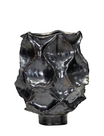 Vase, Hdwaves, Antik Metallisk Black House Doctor