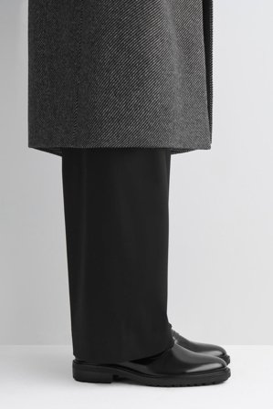 COS Skórzane Buty Oxfordy in Czarny