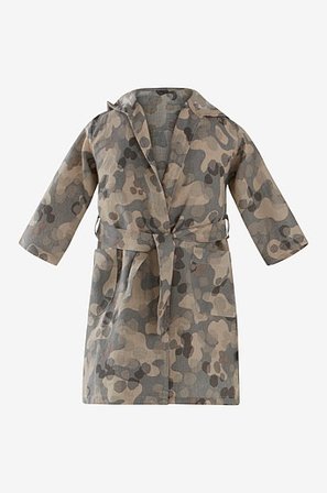 Jotex - Mini Lniany Szlafrok 98/104 Cl Szary - CARA - Kup Szlafroki iręczniki dla dzieci firmy Jotex