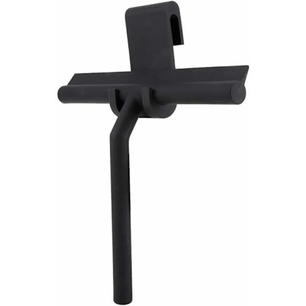 Duschskrapa Rengöringsblad Gummiskrapa med Hållare för Spegel Badrum Kök Bilglasdörr Svart