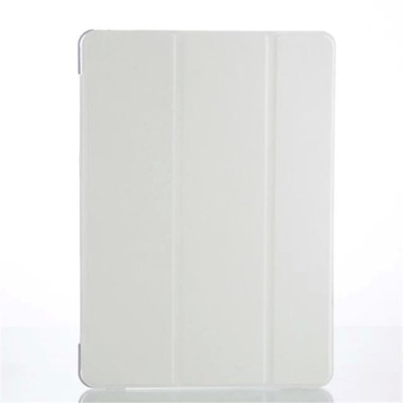 Stilrent fodral för iPad 2021 10.2 Vit Silkesstruktur Sovande Läder