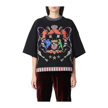 Etro, T-Shirts Zwart, Dames, Maat:M