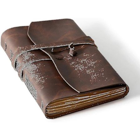 Læder notesbog - Læderindbundet notesbog til mænd