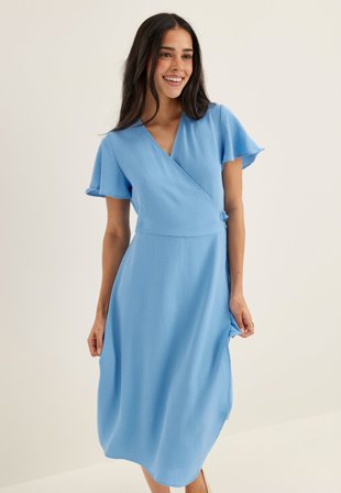 VILA - Vilovie S/S Wrap Midi Dress