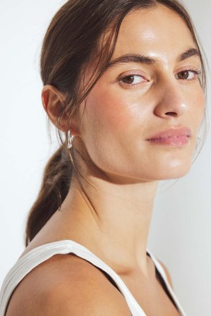 NA-KD versilberte unregelmäßige Creolen - Schmuck - Silber - One Size