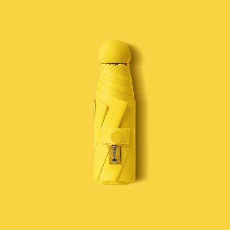 Kapselformat solparaply: Ger solskydd och UV-skydd, skyddar mot både sol och regn, lätt och enkel att bära.