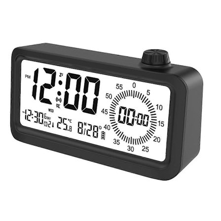 Digital Vækkeur Visuel Timer Dobbelt Display Nedtælling