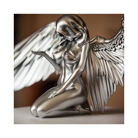 Ängel Nedåtstigande Harts Pendel Silver Vingar Ängel Bön Ängel P