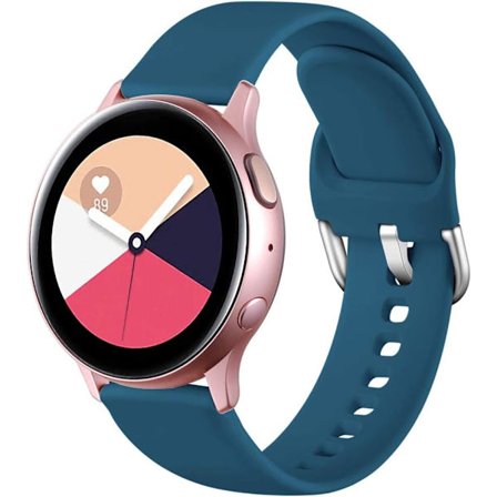 Armband kompatibel med Samsung Galaxy Watch Active / Active2 40mm / 44mm, 20mm mjuka silikonarmband som ersättning för Samsung Galaxy Watch 42