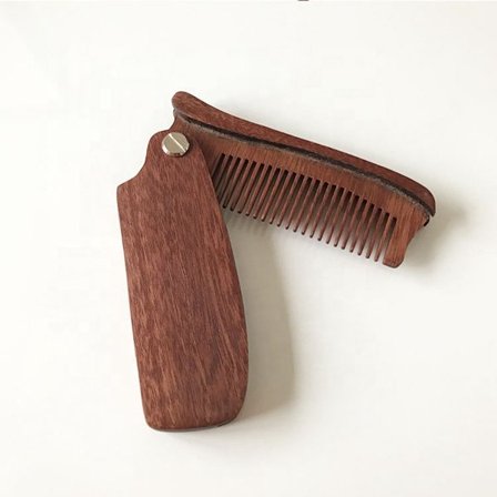 Go Go Gadget - Skäggkam - Vikbar - 1 st - Trä - Hög kvalitet - Hållbar - Långvarig