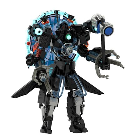 Toalettmann mot Kameramann Gigantisk Dobbel-Kanon Titan Byggeklosser Modell – Stor Monteringsfigur Leke, Hjemmeutgave