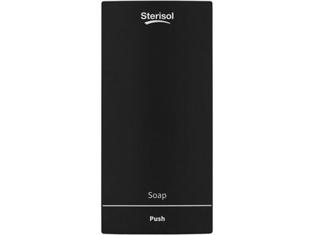 Sterisol Dispenser Ecoline Slim Tvål 375ml svart - Lyreco - Städ och hygien - Tvål och hygien - Hygiensystem - Sterisol