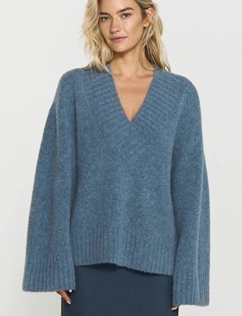 Twist & Tango Saoirse Knitted Sweater - Blue - L