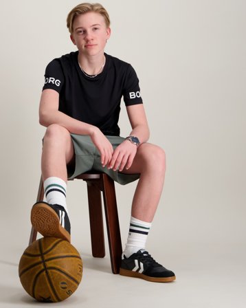 Björn Borg BORG SOFT SHORTS Zielony Szorty Chłopiec - Kids Brand Store