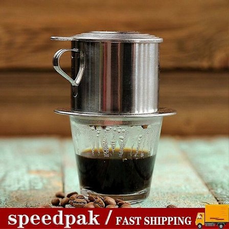 Vietnamesisk kaffebryggare i stål, enkel T8V0 L0Z0 D1T7 för kontor A3S3 A9S7