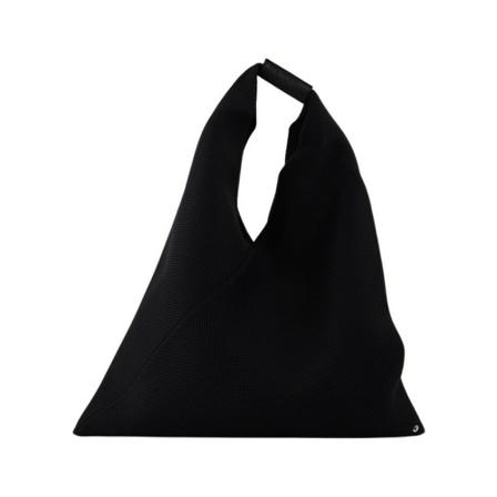 MM6 Maison Margiela, Classic Japanese Bag in Black Leather Zwart, Dames, Maat:ONE Size,polyester