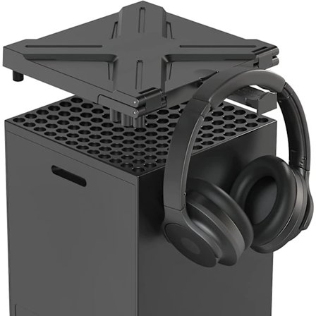 2 i 1 cover kompatibelt med Xbox Series X med headsethållare Xbox Series X-tillbehör