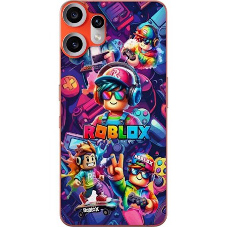 Kompatibel Mobilcover til Nothing Nothing CMF Phone 2 Pro Farverig Roblox gaming gruppe med hovedtelefoner, controllere og neonfarver perfekt til bør