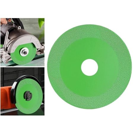 Diamantglasskæreskive til vinkelsliber - Grøn, kompatibel med glas, fliser, keramik, jade, krystal, vinflasker