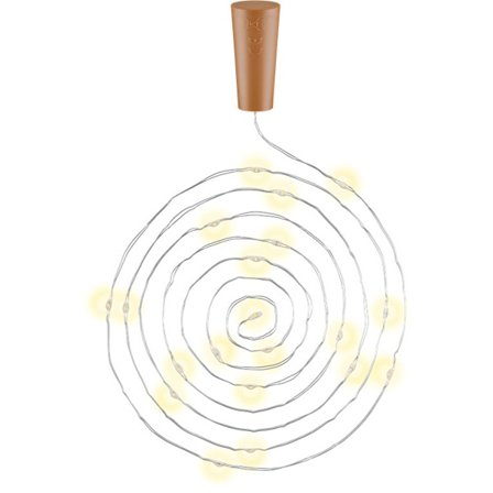 10x lyskæde til flaske med 20 LED