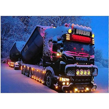 Puslespil til voksne Scania Lastbil Puslespil til voksne Børn landskab Et udfordrende og sjovt familiespil For Træ Voksen (FMY) 300 Brikker