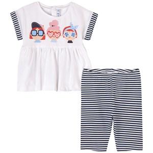 Mayoral White T-shirt Set 18 Months - Clothing sets - 18 months - Navy