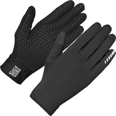 GripGrab Raptor Windproof Lightweight Full Finger Glove Men workout gloves Black S