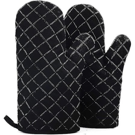 Ovn Handsker Varmebestandige Dobbelt. Sæt Af 2 Ovn Handsker Med Bomuldsforing Ikke