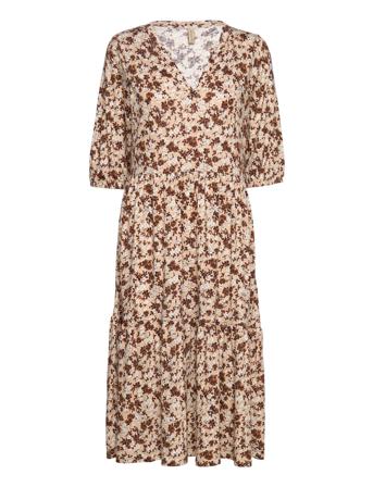 Sc-Felicity Aop Knælang Kjole Multi/mønstret Soyaconcept