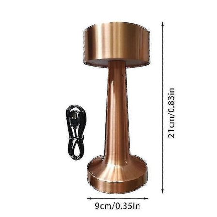 Laddbar LED-bordlampa med beröringskänslig sensor, skrivbordslampa, sovrum, restaurang, bar, inredning