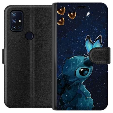 OnePlus Nord N10 5G Tegnebogsetui Stitch sommerfugl