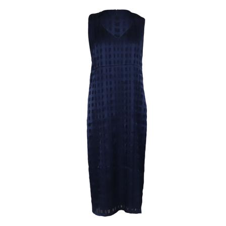 Diane Von Furstenberg, Sleeveless V-Neck Tailored Midi Dress Niebieski, Kobieta, Rozmiar: M