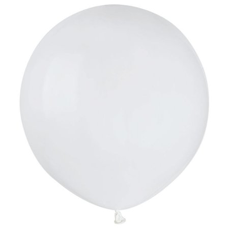 Store Runde Hvite Ballonger
