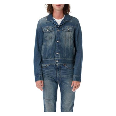 MM6 Maison Margiela, Men Clothing Outerwear S62An 0068S30589 Blauw, Heren, Maat:L