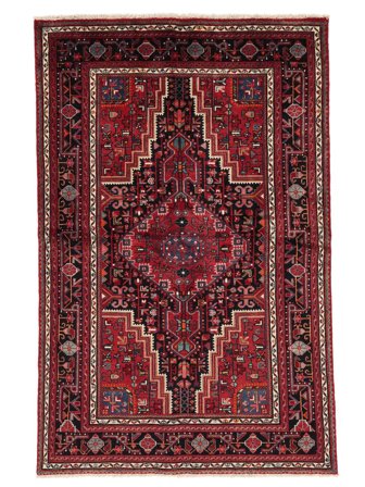 Toiserkan Matot Matto 141X218 Tummanpunainen/Musta Villa, Persia/Iran