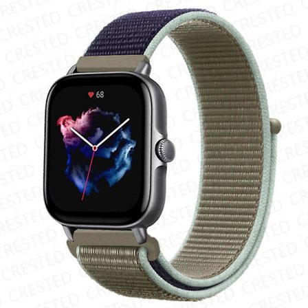 20 mm 22 mm watch för Amazfit Gts/2/2e/4/3/mini Gtr 4/2/3/ pro 47 mm Stratos 3 nylon Pulseira Correa Amazfit bipsband