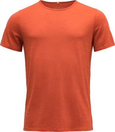 Devold Sula Man Tee Men short-sleeved sweaters Orange XXL
