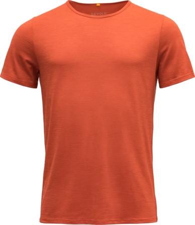 Devold Sula Man Tee Men short-sleeved sweaters Orange L
