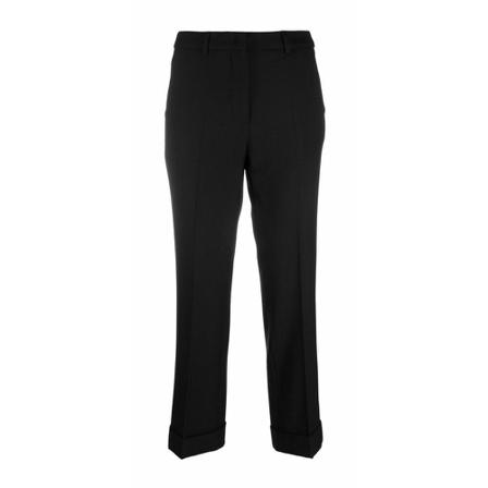 Seventy, Cropped Trousers Zwart, Dames, Maat:M