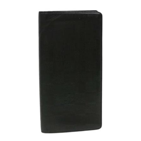 Louis Vuitton Vintage, Pre-owned Leather wallets Zwart, Dames, Maat:ONE Size