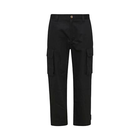 Versace, Tapered Trousers Zwart, Heren, Maat:L