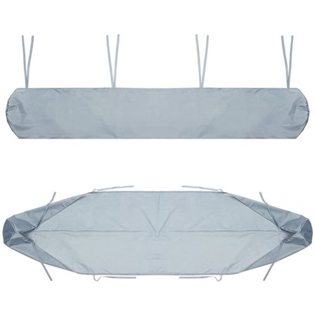 Vattentätt överdrag för terrassmarkis, skydd mot snö och damm (3m, silver) Kompatibel med olika märken [ZHE]