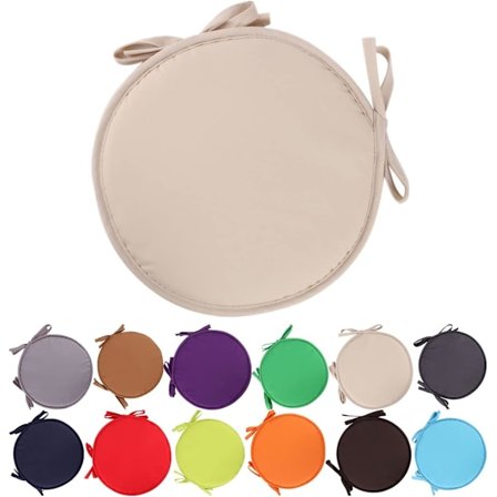 Farverige indendørs/udendørs stol hynder runde sædehynder have terrasse hjem hynder - diameter 30cm/38cm, havemøbel hynde betræk, runde sæ