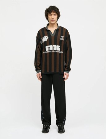 Mads Nørgaard Fancy Liam Football Knit - Black - XXL