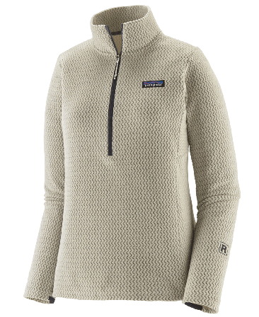 Patagonia W's R1 Air Zip Neck Wool White