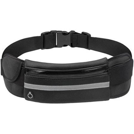 Unisex Sports Løpebelte med Refleksstriper, Justerbar