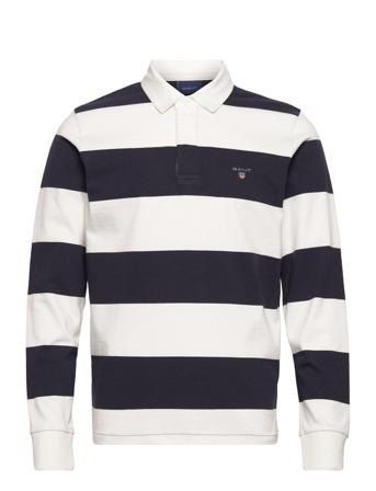 Barstripe Heavy Rugger Polos Long-sleeved Multi/mønstret GANT