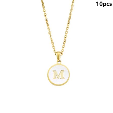 Inledande bokstavshalsband Alfabetsmycken M M M